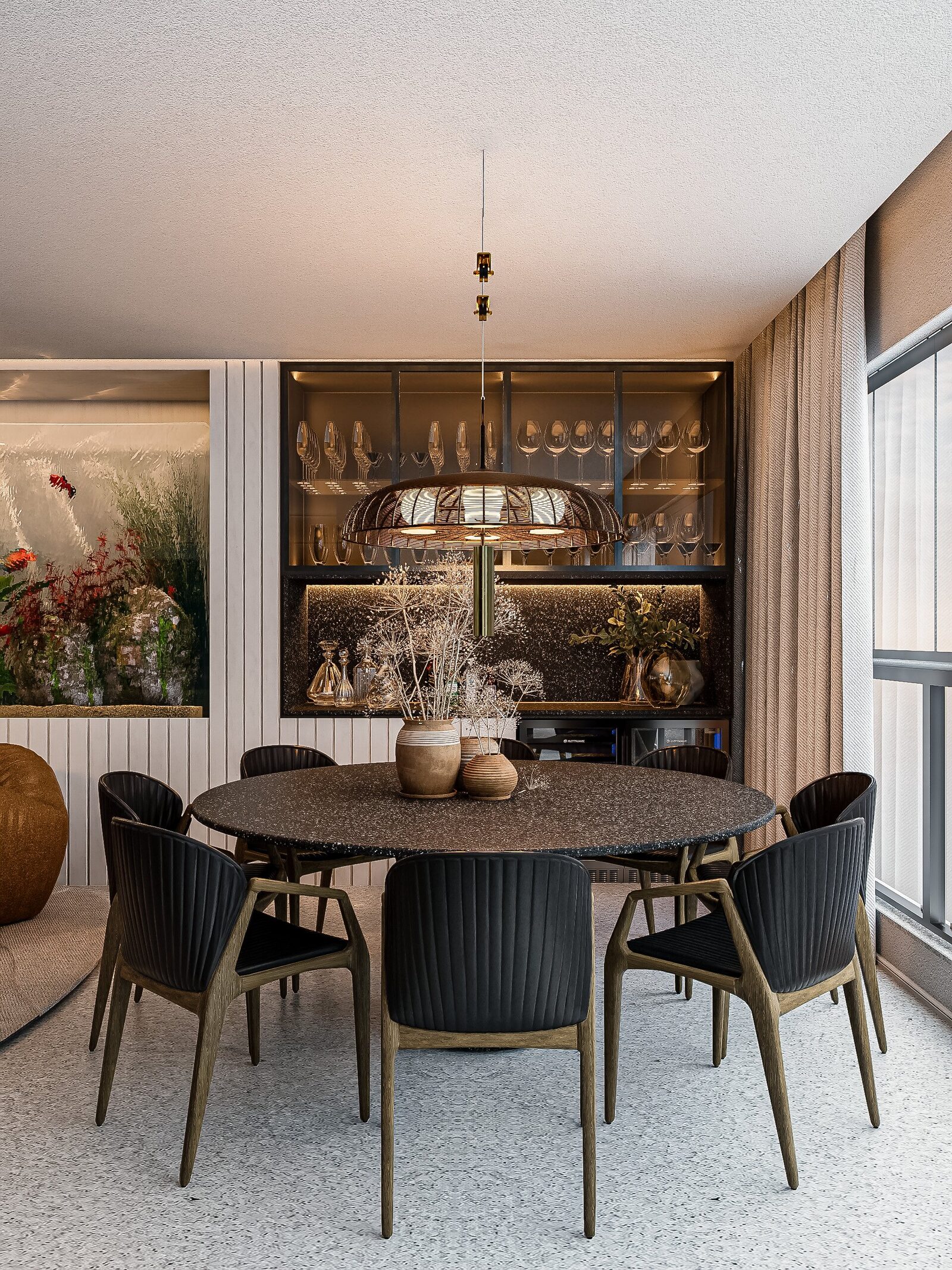 Chess Apartment dining detail