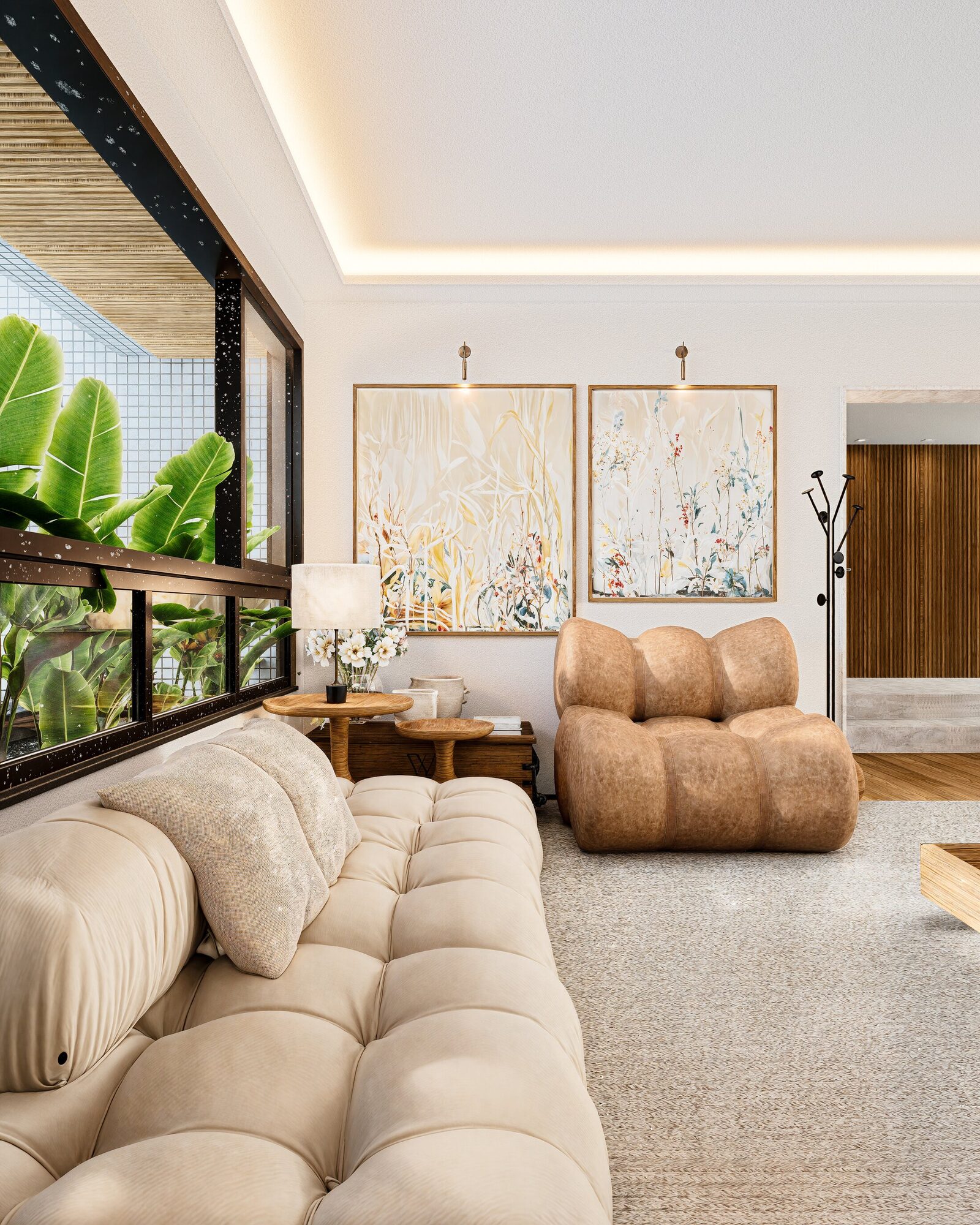 Emerald Apartment editorial living view