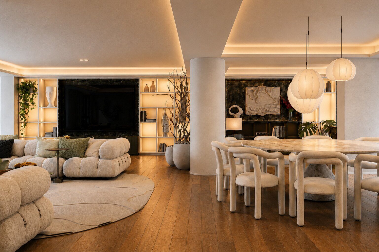 Nest Apartment interior visualization by Arthur Vitorino