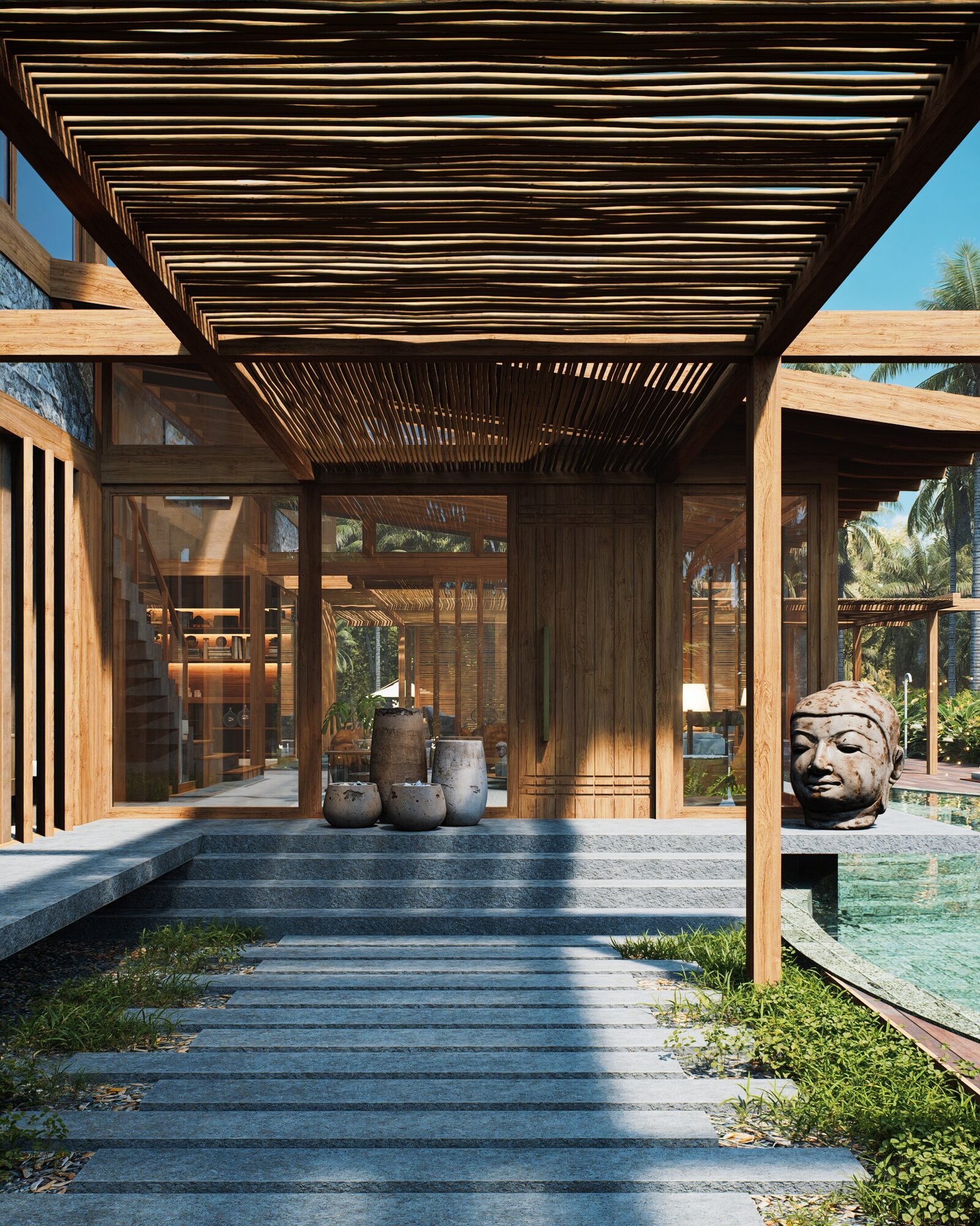 Tree House Residence architectural detail