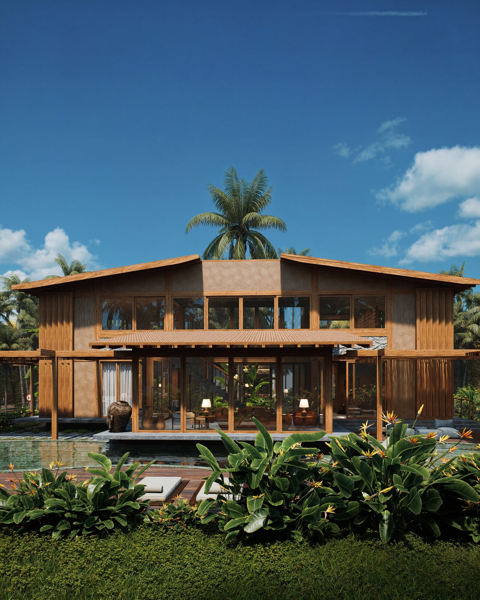 Tree House Residence elevation view