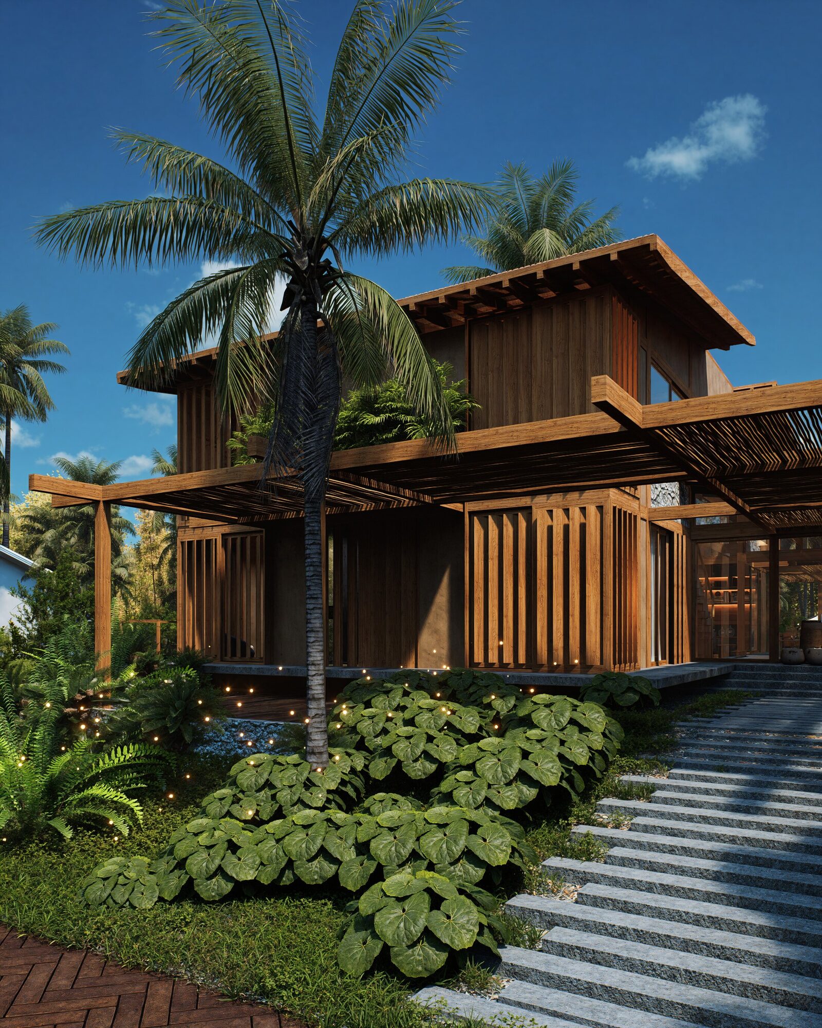 Tree House Residence material detail